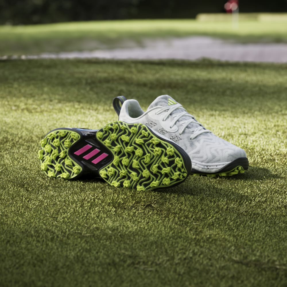 adidas Mens Codechaos 25 Spikeless Golf Shoes Ftwwht/Coreblack/Luclem
