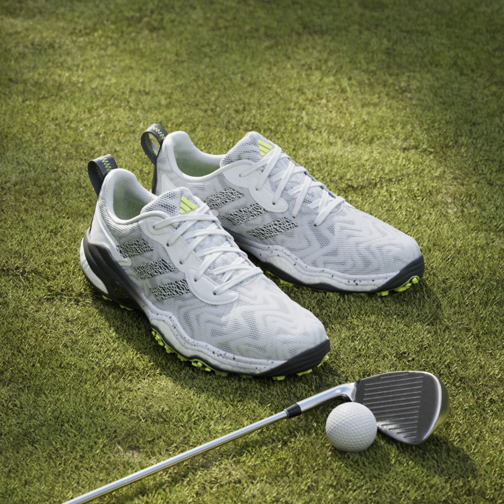 adidas Mens Codechaos 25 Spikeless Golf Shoes Ftwwht/Coreblack/Luclem