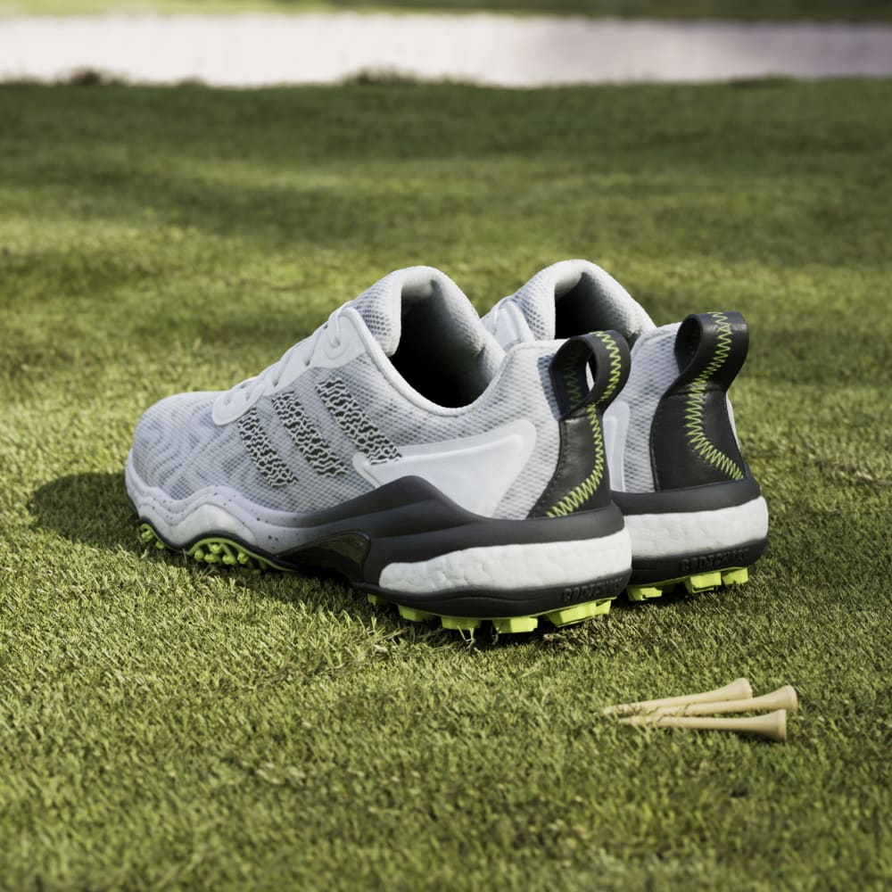 adidas Mens Codechaos 25 Spikeless Golf Shoes Ftwwht/Coreblack/Luclem