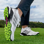 adidas Mens Codechaos 25 Spikeless Golf Shoes Ftwwht/Coreblack/Luclem