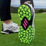 adidas Mens Codechaos 25 Spikeless Golf Shoes Ftwwht/Coreblack/Luclem