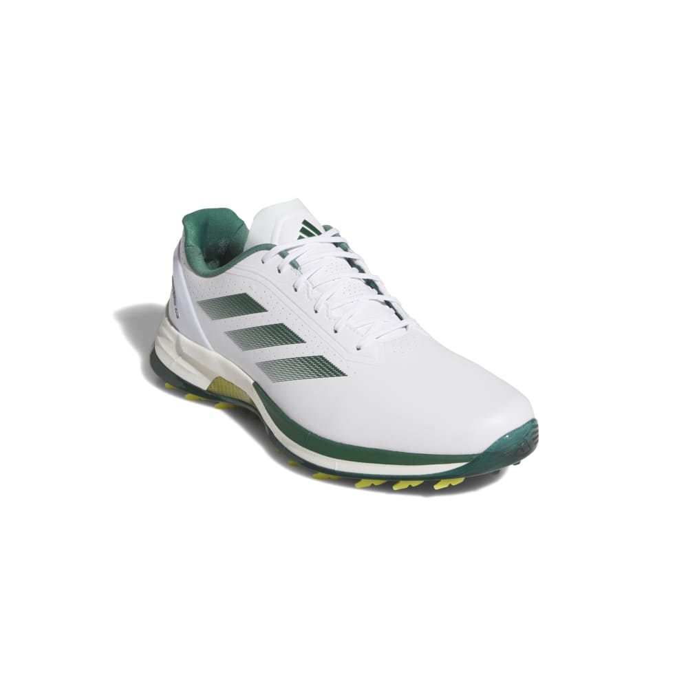 adidas Mens Adizero ZG Golf Shoes White/Green/Yellow