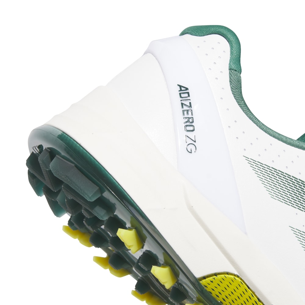 adidas Mens Adizero ZG Golf Shoes White/Green/Yellow