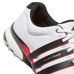 adidas Mens Tour360 25 Spikeless Golf Shoes Ftwr White/Core Black/Lucid Red
