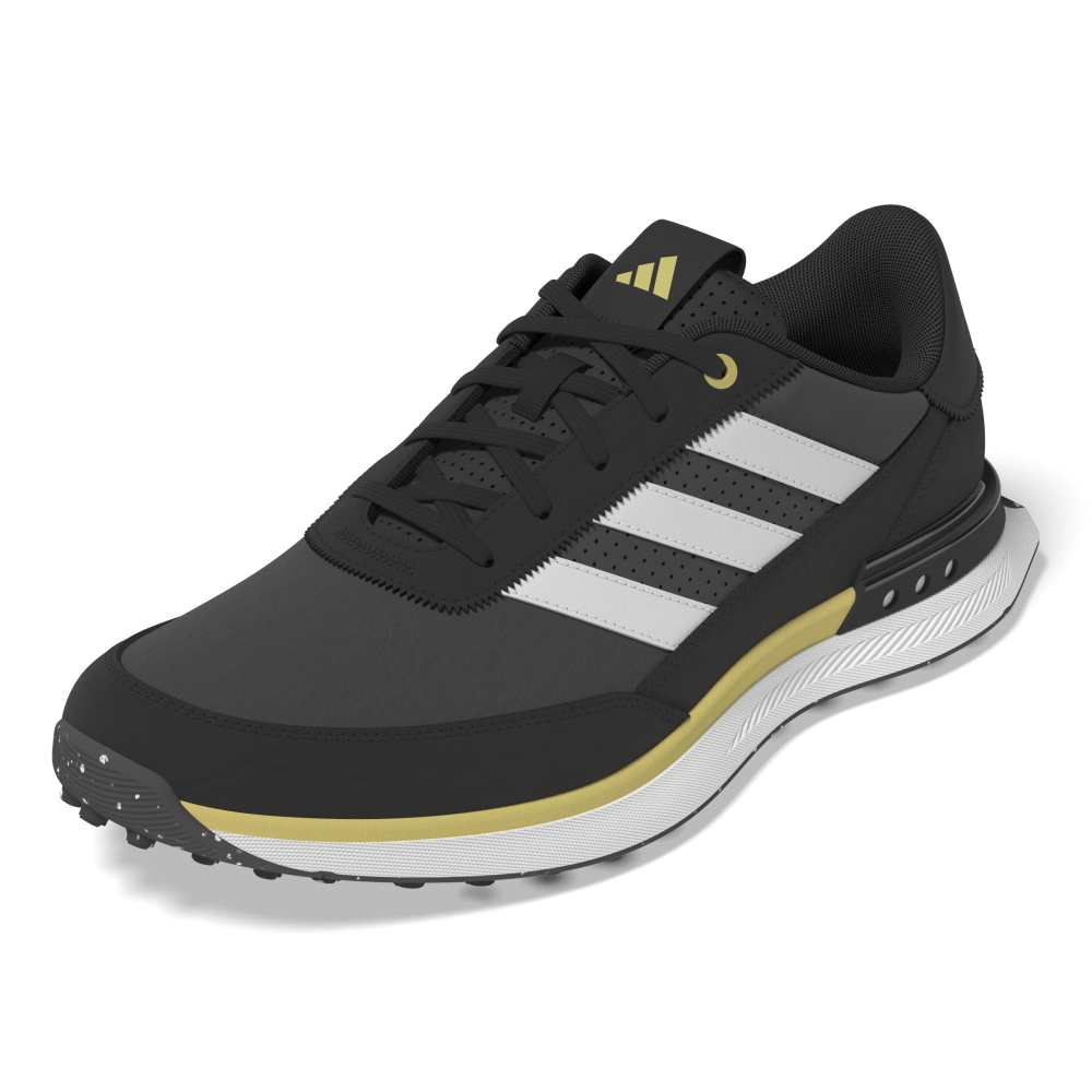adidas Mens S2G 24 Leather Spikeless Golf Shoes Core Black/Ftwr White/Oat