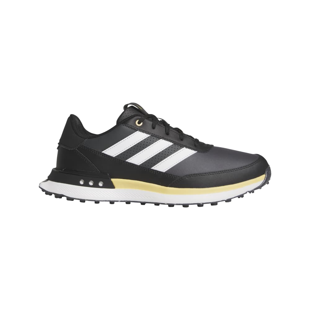 adidas Mens S2G 24 Leather Spikeless Golf Shoes Core Black/Ftwr White/Oat