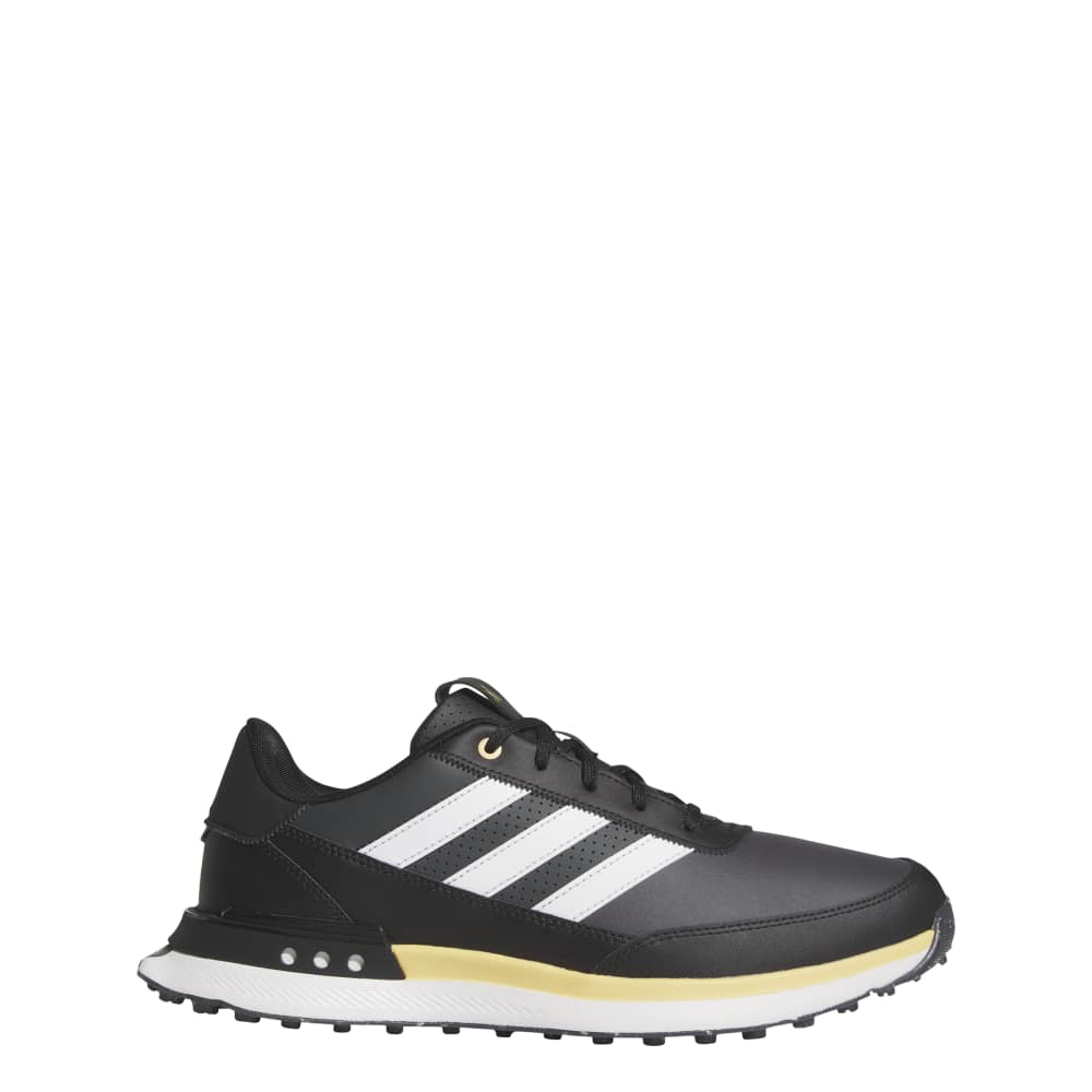 adidas Mens S2G 24 Leather Spikeless Golf Shoes Core Black/Ftwr White/Oat
