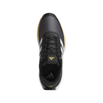 adidas Mens S2G 24 Leather Spikeless Golf Shoes Core Black/Ftwr White/Oat