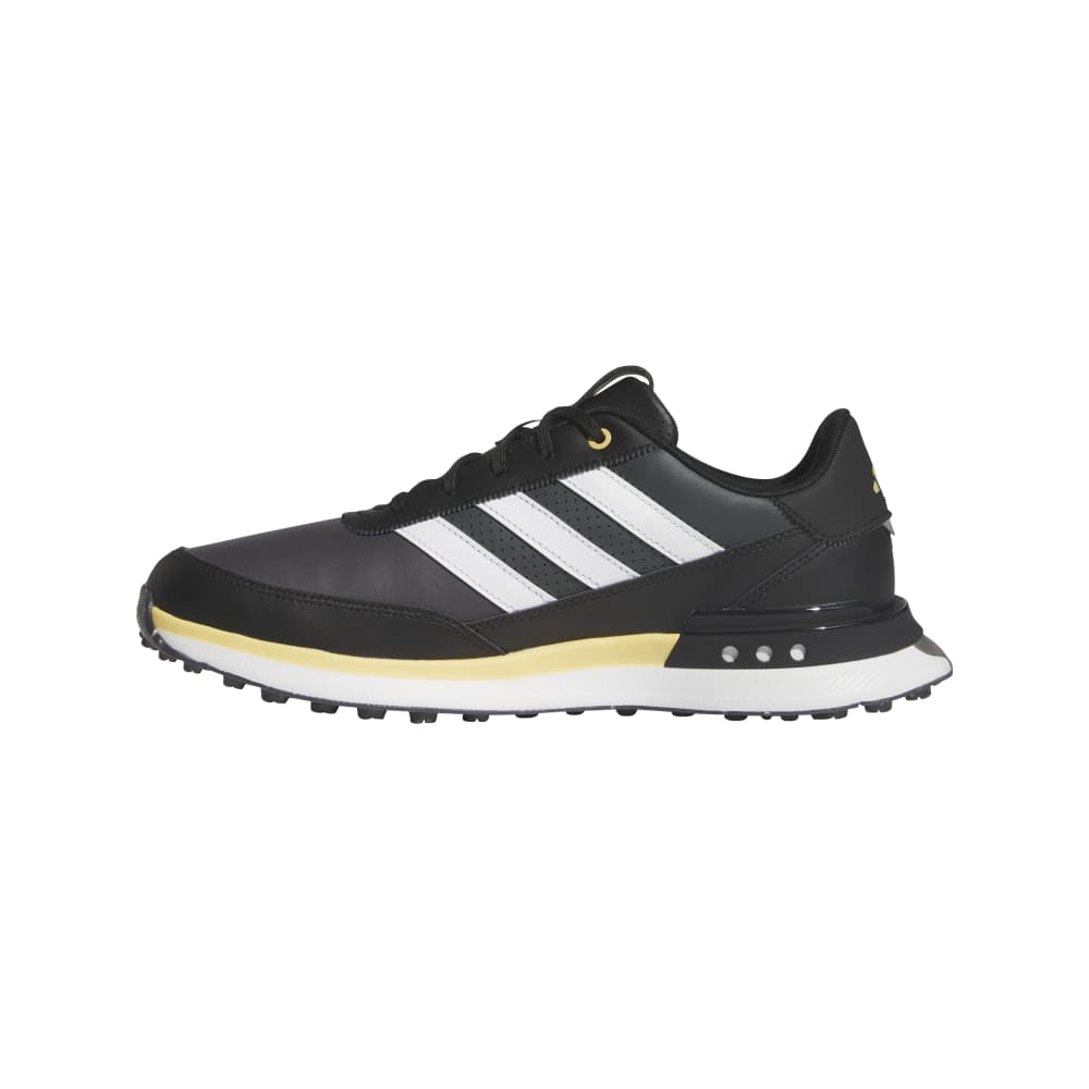 adidas Mens S2G 24 Leather Spikeless Golf Shoes Core Black/Ftwr White/Oat