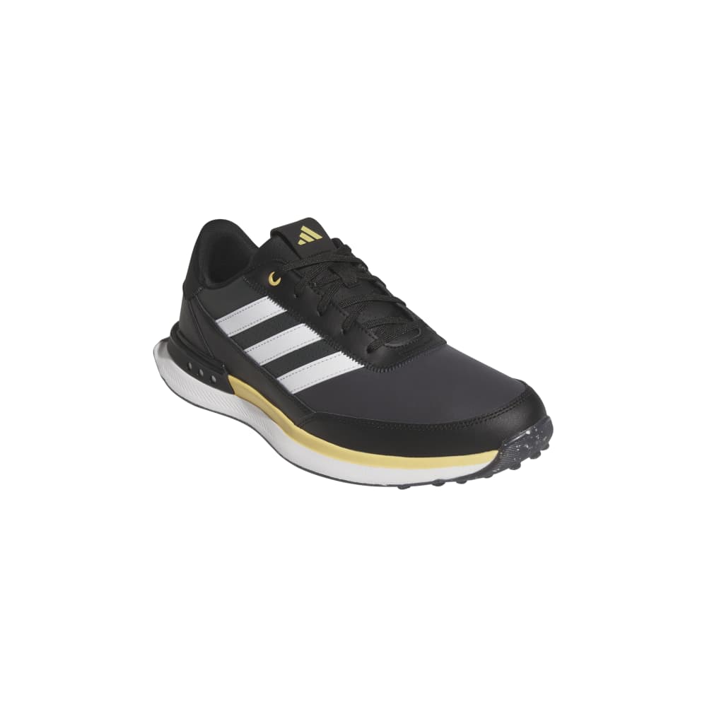 adidas Mens S2G 24 Leather Spikeless Golf Shoes Core Black/Ftwr White/Oat