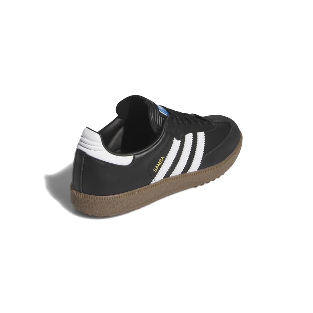 adidas Mens Samba Spikeless Golf Shoes Black/White/Gum