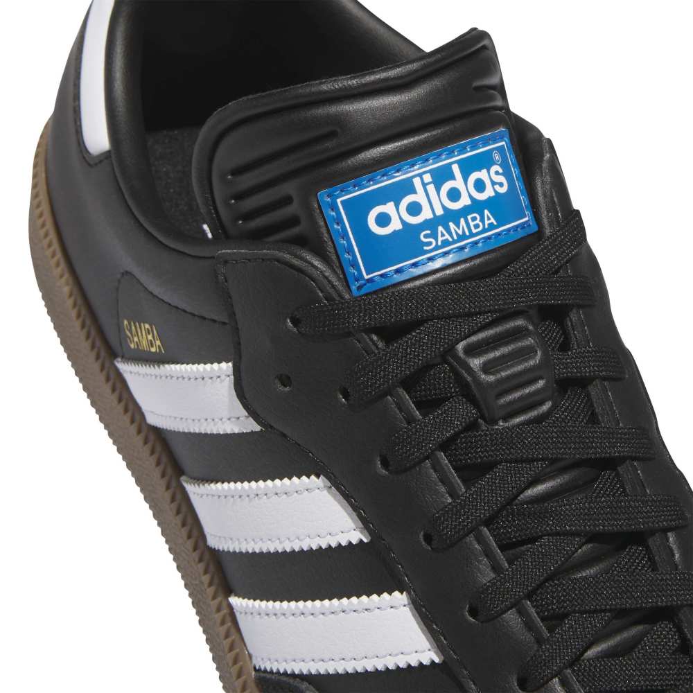 adidas Mens Samba Spikeless Golf Shoes Black/White/Gum