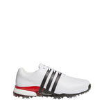 adidas Mens Tour360 24 Golf Shoes Ftwr White/Core Black/Lucid Red