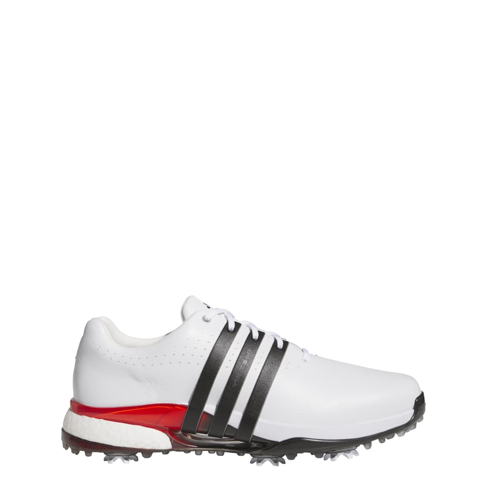 adidas Mens Tour360 24 Golf Shoes Ftwr White/Core Black/Lucid Red