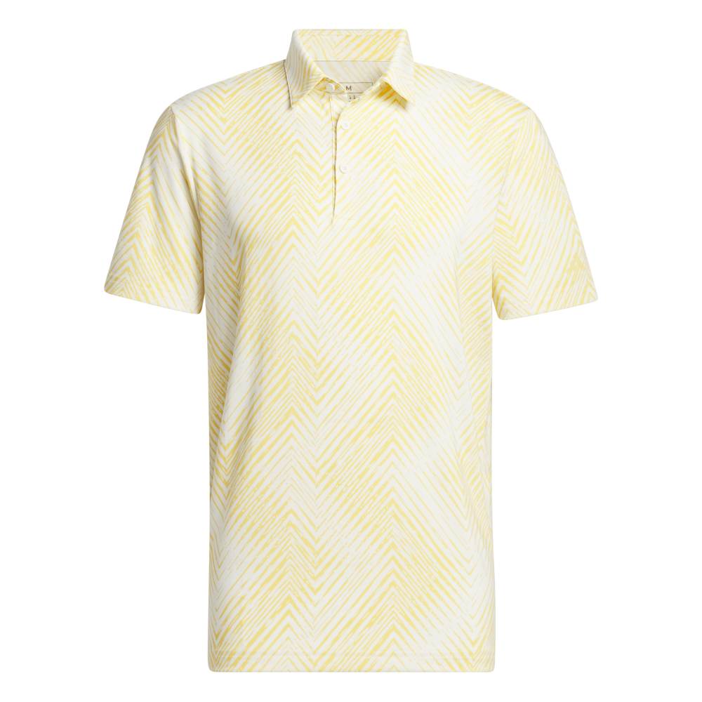 adidas Ultimate365 Allover Print Polo Shirt Ivory / Semi Spark