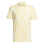 adidas Ultimate365 Allover Print Polo Shirt Ivory / Semi Spark