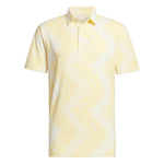 adidas Ultimate365 Allover Print Polo Shirt Ivory / Semi Spark