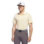 adidas Ultimate365 Allover Print Polo Shirt Ivory / Semi Spark