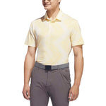 adidas Ultimate365 Allover Print Polo Shirt Ivory / Semi Spark