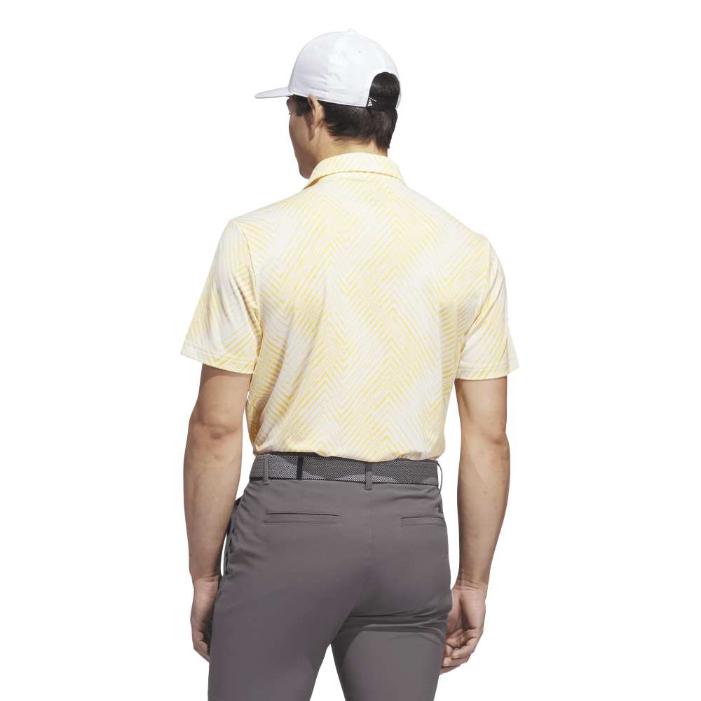 adidas Ultimate365 Allover Print Polo Shirt Ivory / Semi Spark
