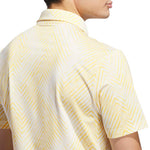 adidas Ultimate365 Allover Print Polo Shirt Ivory / Semi Spark