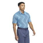 adidas Ultimate365 Allover Print Polo Shirt Semi Blue Burst / Preloved Ink