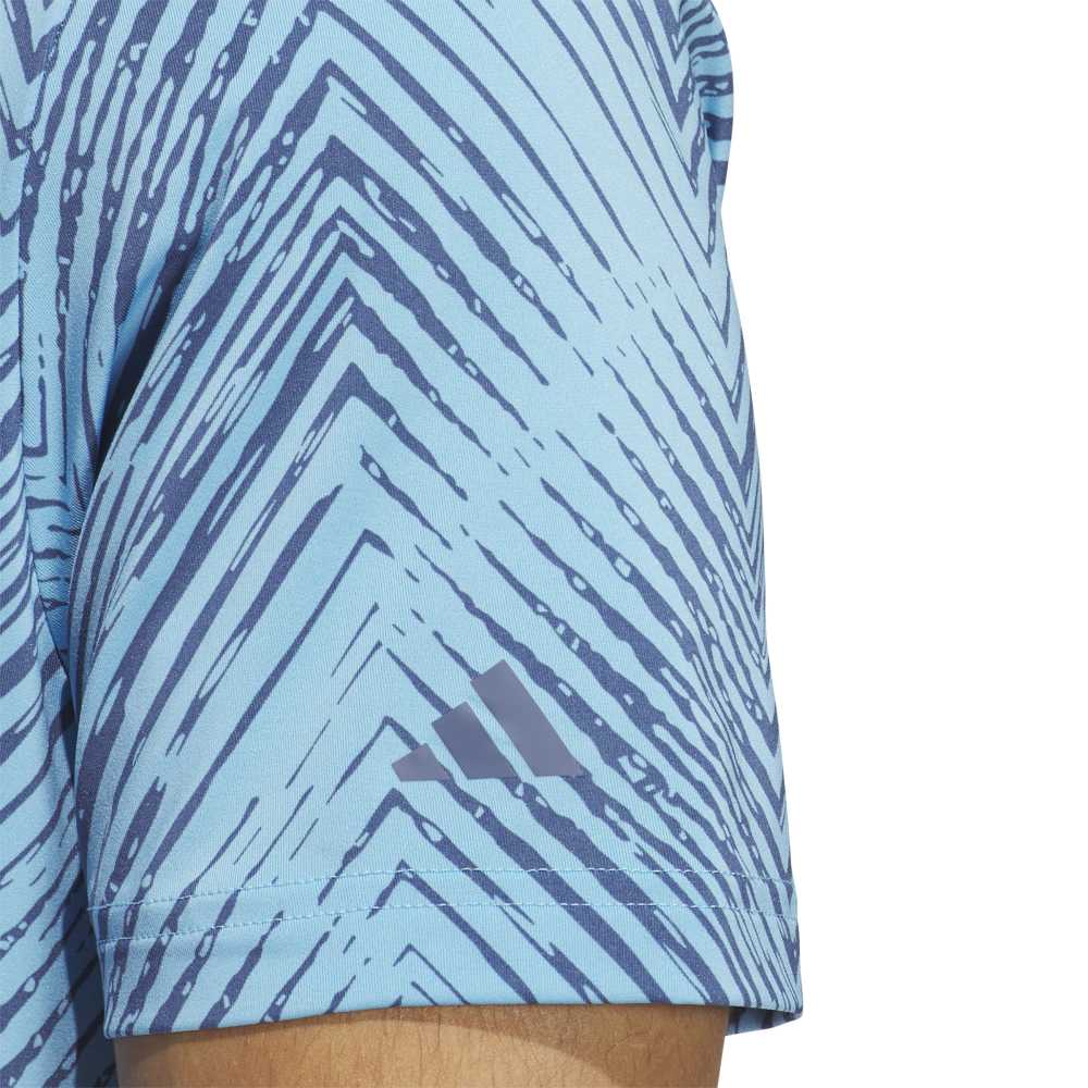 adidas Ultimate365 Allover Print Polo Shirt Semi Blue Burst / Preloved Ink
