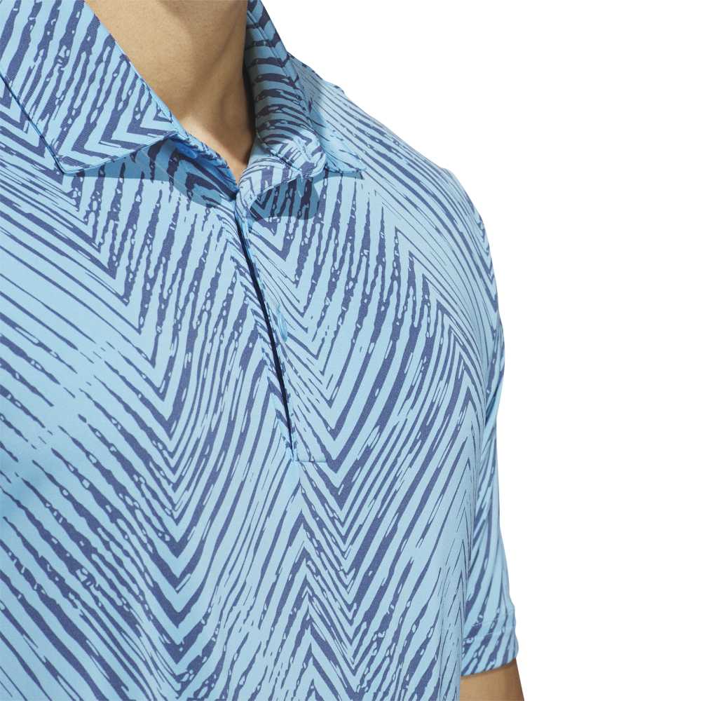 adidas Ultimate365 Allover Print Polo Shirt Semi Blue Burst / Preloved Ink