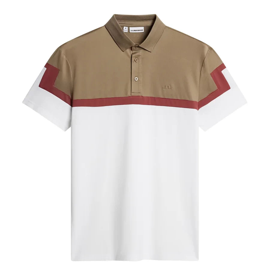 L.Lindeberg Mens Emil Polo Brindle
