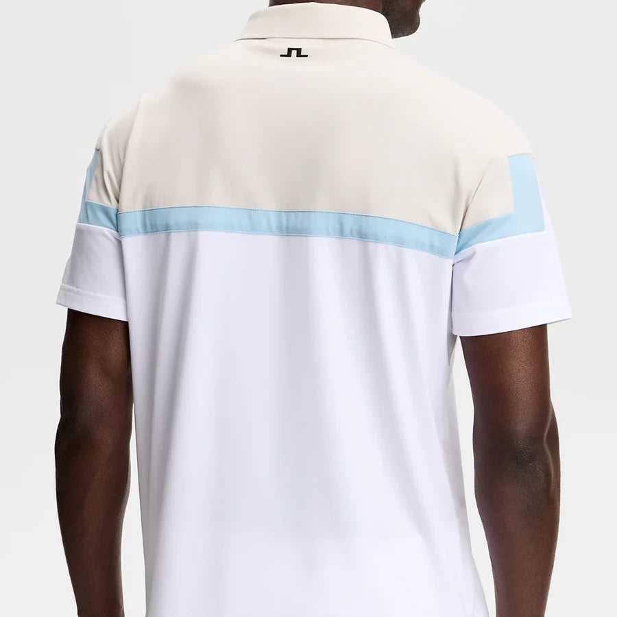 L.Lindeberg Mens Emil Polo White