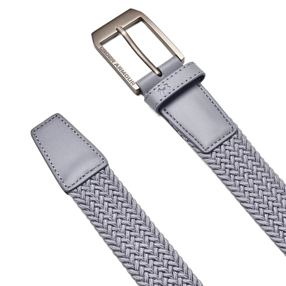 Under Armour Mens Drive Braided Mens Belt Steel