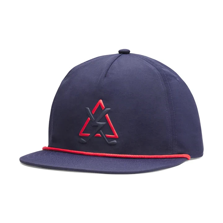 Under Armour Mens Drive Panel Snapback Cap Midnight Navy/Red/Red
