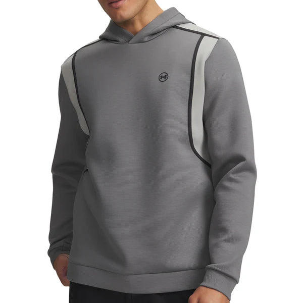Under Armour Mens Drive Mid Layer Hoodie Clay Green/Titanium