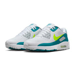 Nike Air Max 90 G Golf Shoes - White/Volt/Bright Spruce