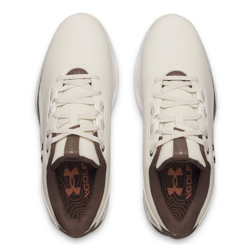 Under Armour Mens Drive Fade 2 SL Golf Shoes - Stone/Metallic Silver