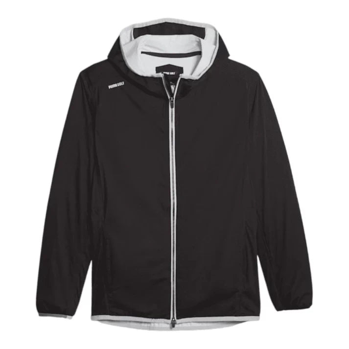 Puma Mens Drylbl Packable Rain Jacket Puma Black