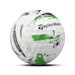 TaylorMade SpeedSoft Ink Golf Balls - 1 Dozen White/Green