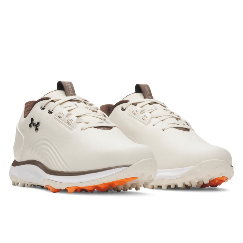 Under Armour Mens Drive Fade 2 SL Golf Shoes - Stone/Metallic Silver
