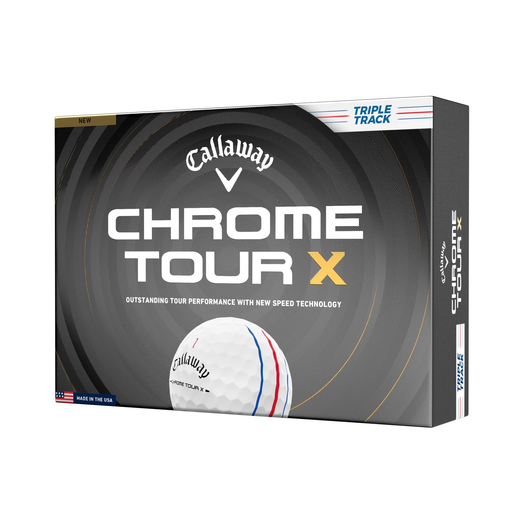 Callaway Chrome Tour X Triple Track Golf Balls - 1 Dozen White