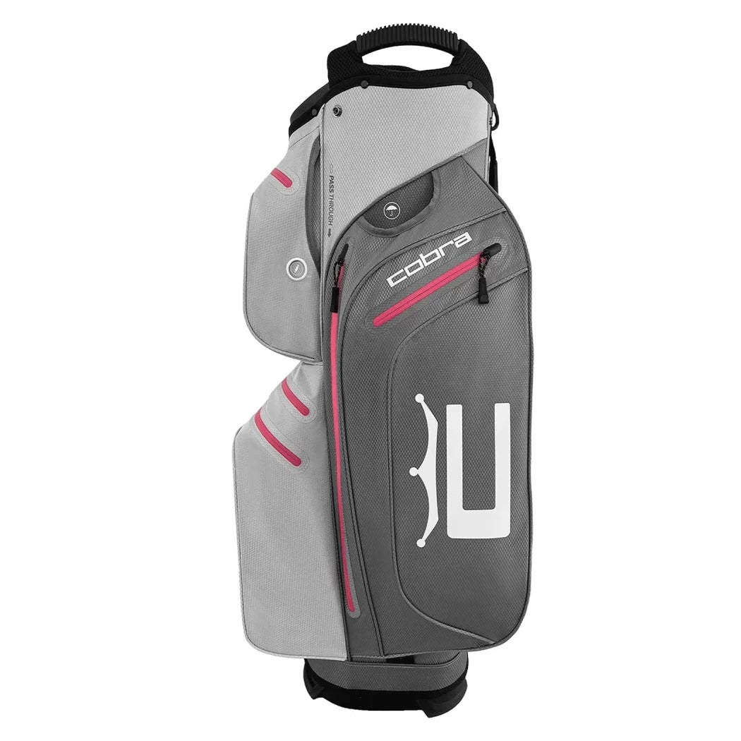 Cobra Ace Waterproof Cart Bag - Quiet Shade/High Rise/Fuschia