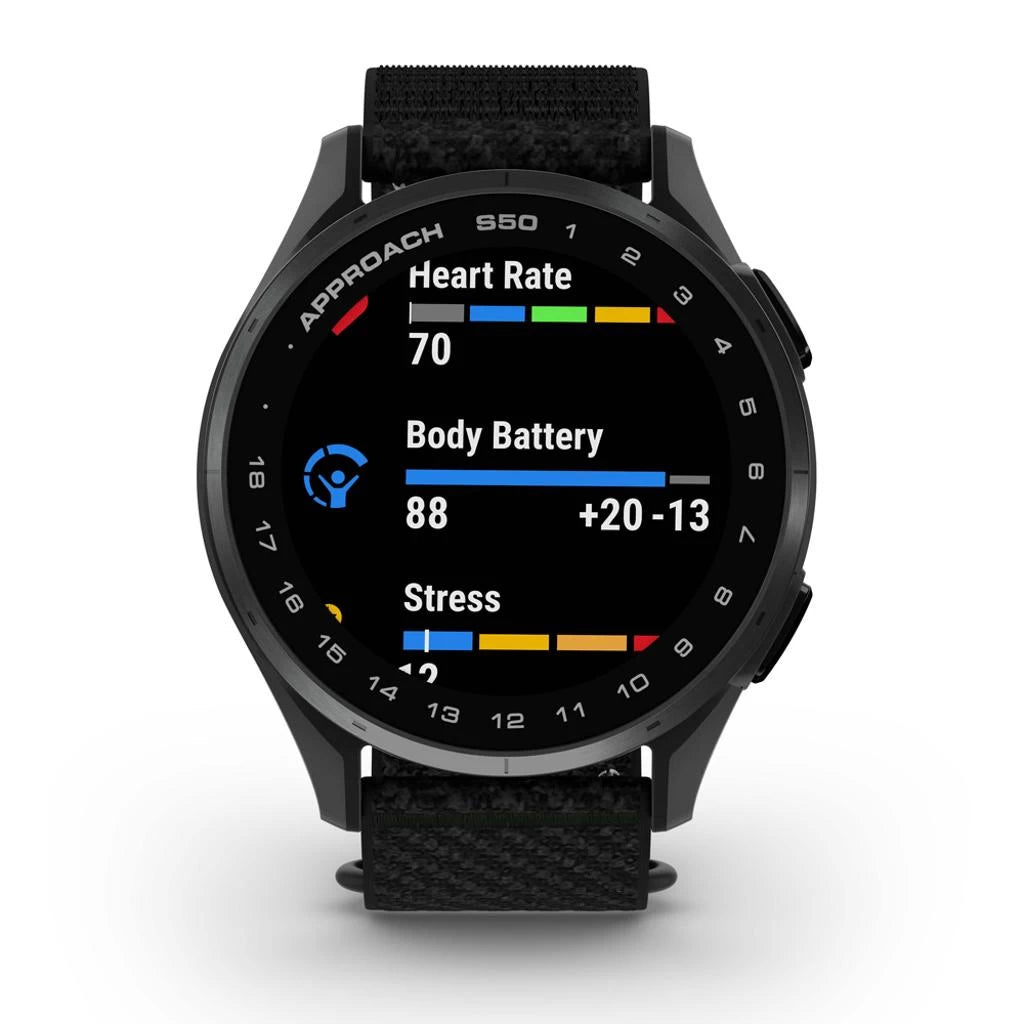 Garmin S50 Approach GPS Watch - Black
