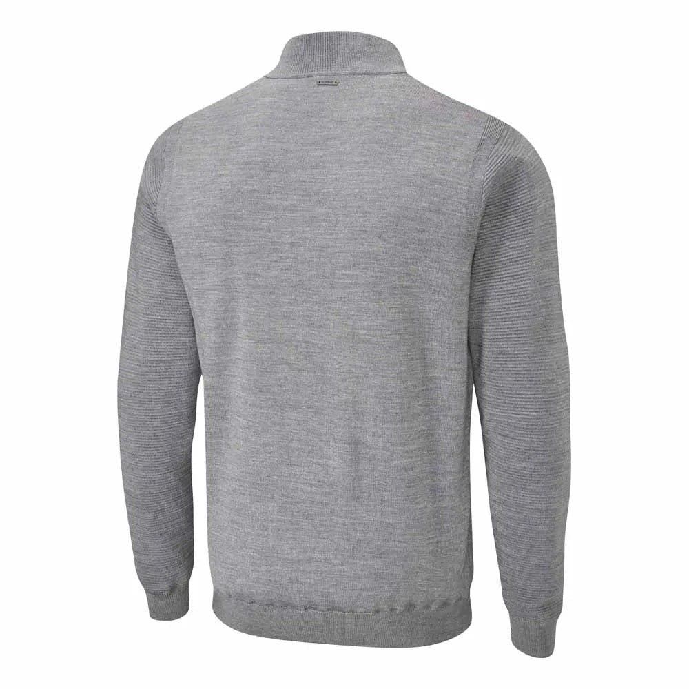 Ping Mens Croy Lined Half Zip Sweater - French Marl