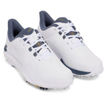Under Armour Mens UA Drive Pro Wide Golf Shoes - White/Yellow