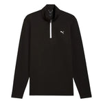 Puma Mens Pure 3.0 Texture  ¼ Zip Pullover PUMA Black/White Glow