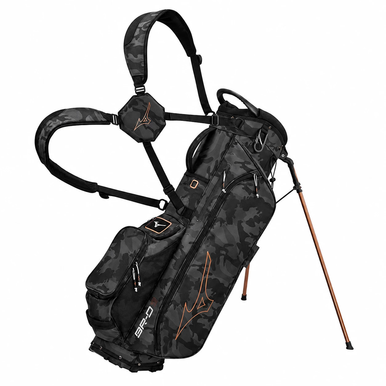 Mizuno BR-D3 Stand Bag - Black Camo/Copper