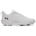 Under Armour Mens Drive Pro Clone Golf Shoes - White/Metallic Gun Metal