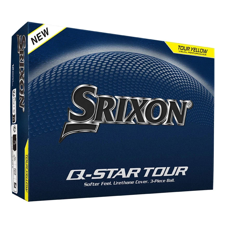 Srixon Q Star Tour Golf Balls FREE Personalisation (Yellow) Min 2 Doz.