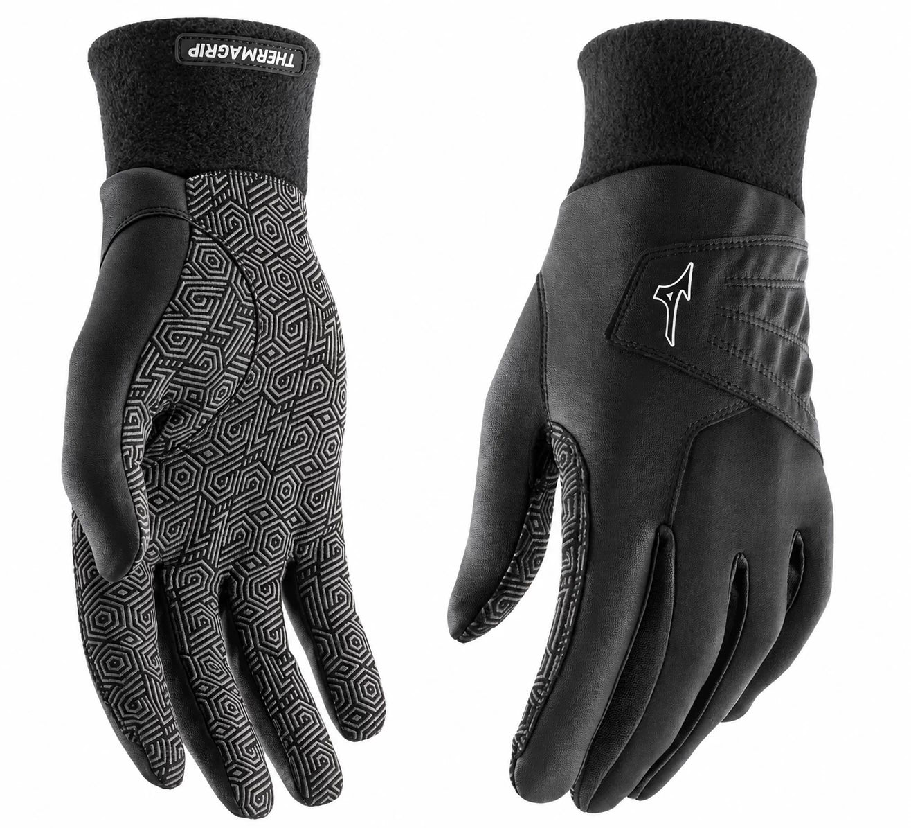 Mizuno Therma Grip Gloves - 1 Pair Black