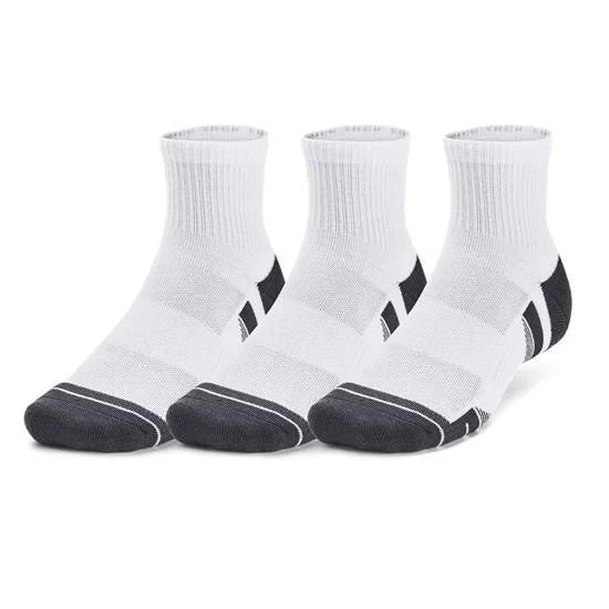 Under Armour Mens Performance Socks Tech Unisex 3-pack Quarter Socks