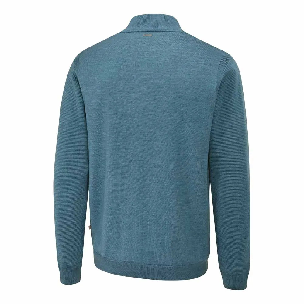 Ping Mens Croy Lined Half Zip Sweater - Blue Fusion Marl